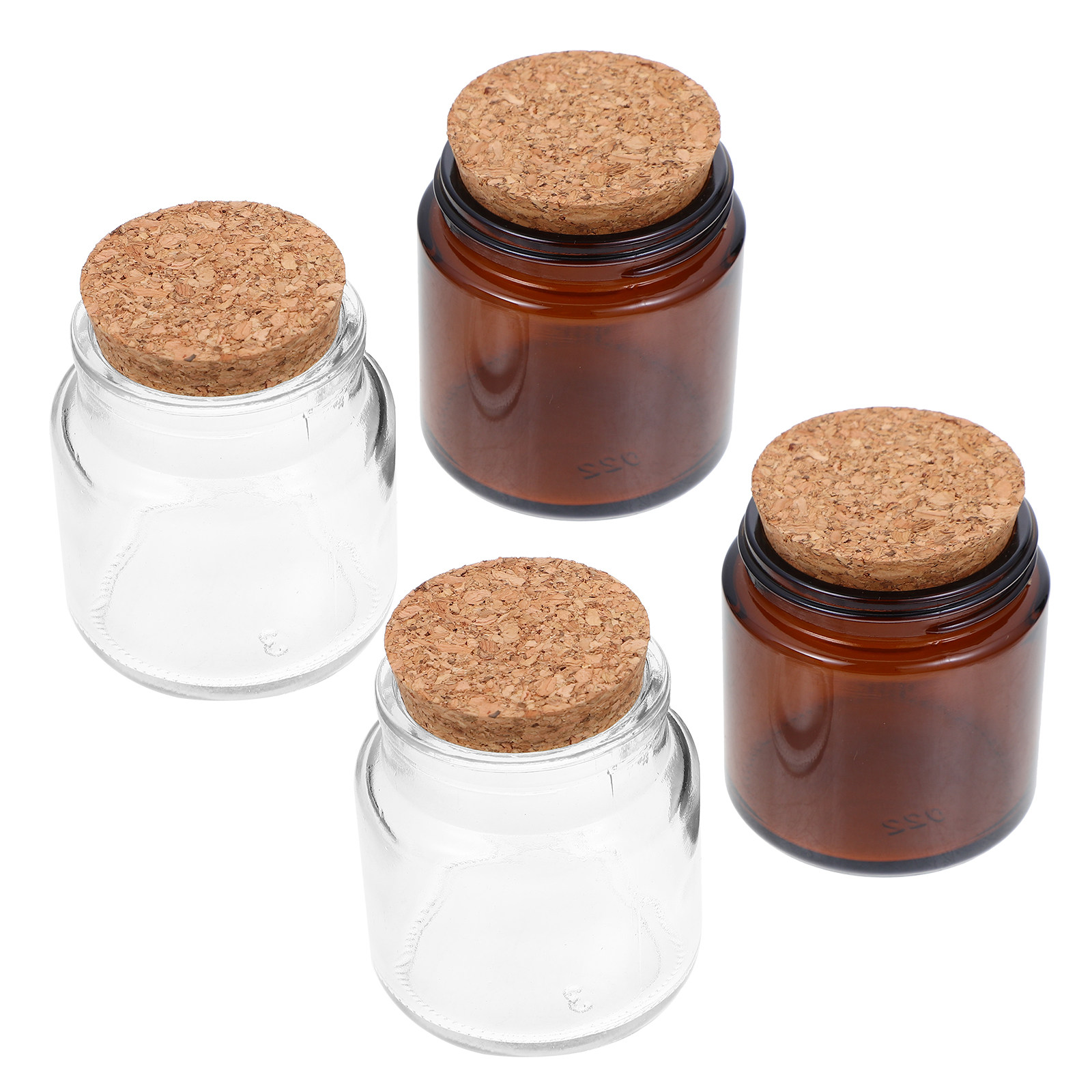 Candle Making Supplies Jars - 4Pcs Jar for Making Candles Premium