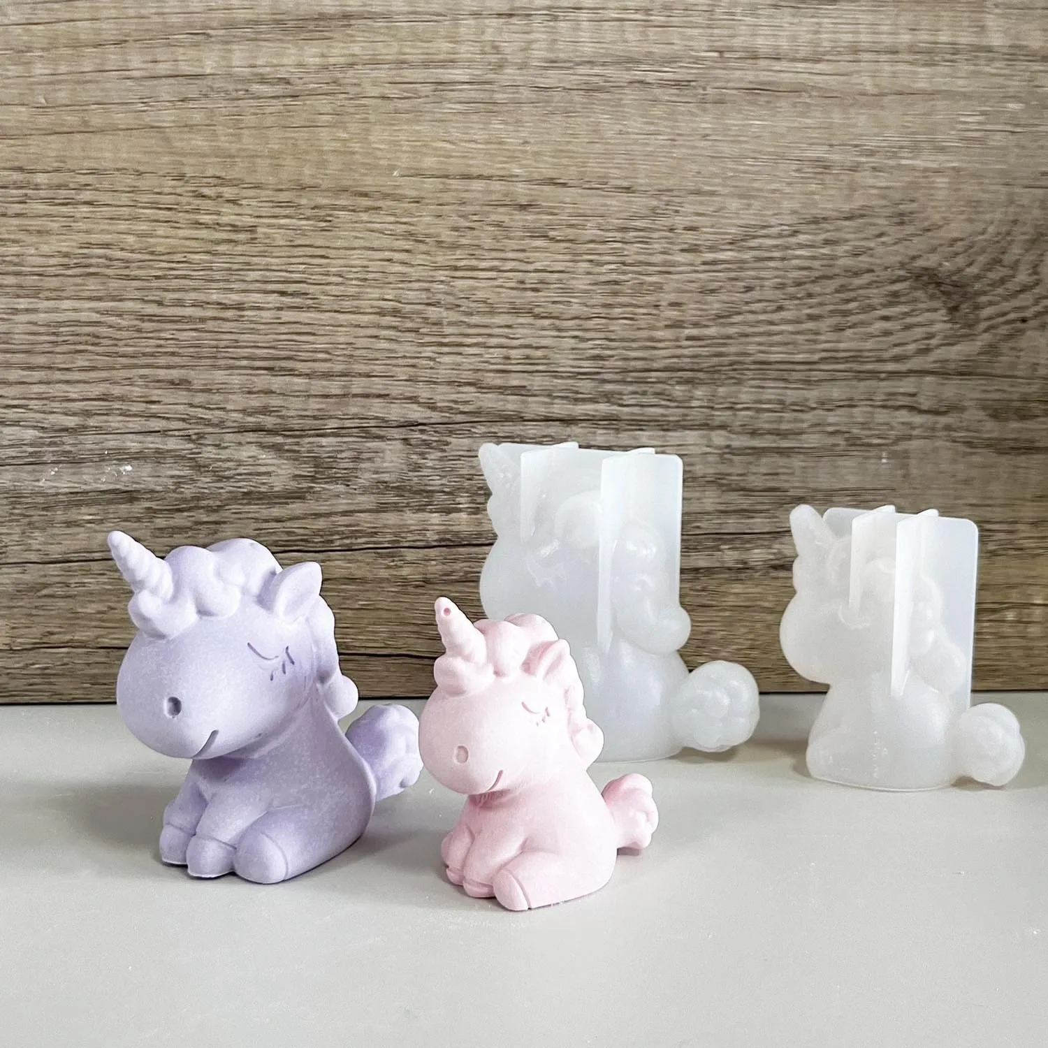 Candle Supplies Wholesale - 3D Geometric Silicone Unicorn Cat Deer