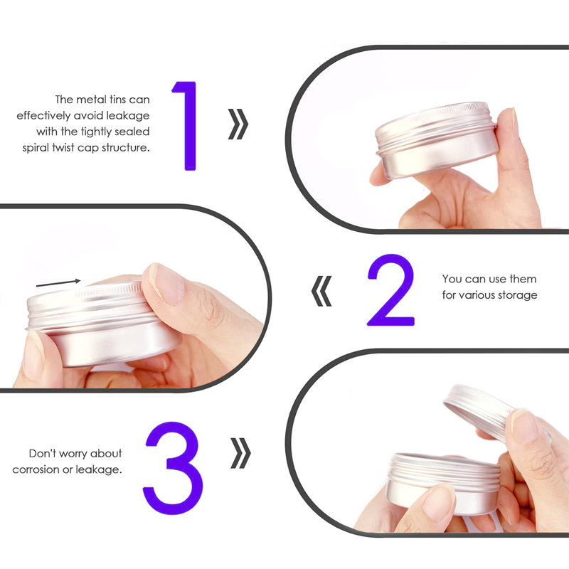 1/5/10pcs 5-250ml Empty Silver - Candle Making Supplies Jars review and price