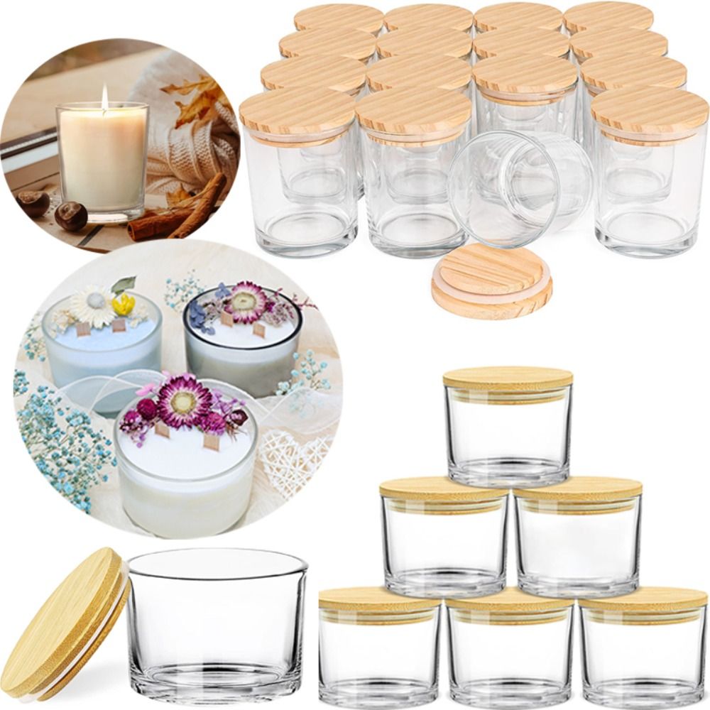 Clear Glass Candle Jars Small  - Candle Making Supplies Jars review and price
