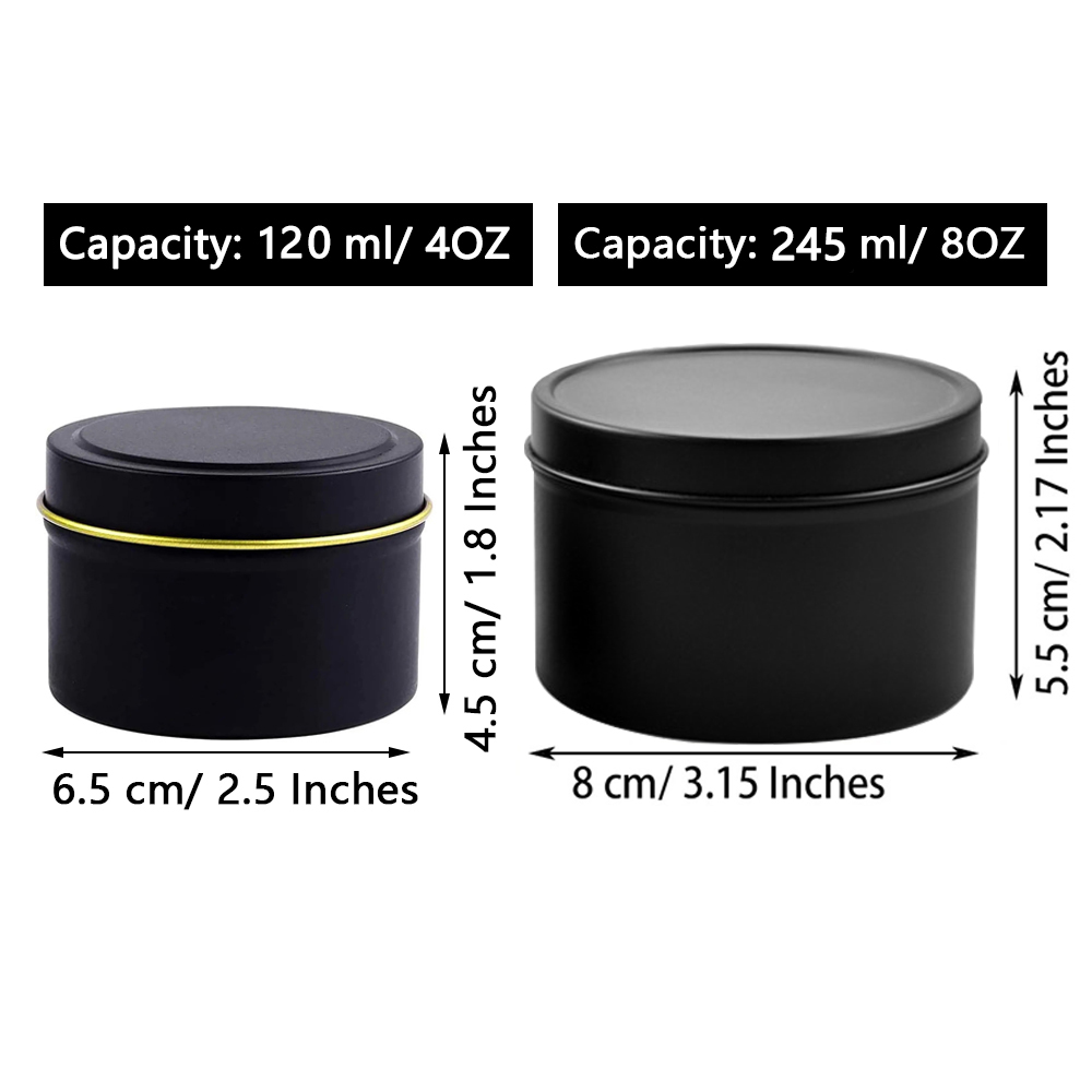 4oz/ 8oz Candle tins with lids - Candle Making Supplies Jars review and price