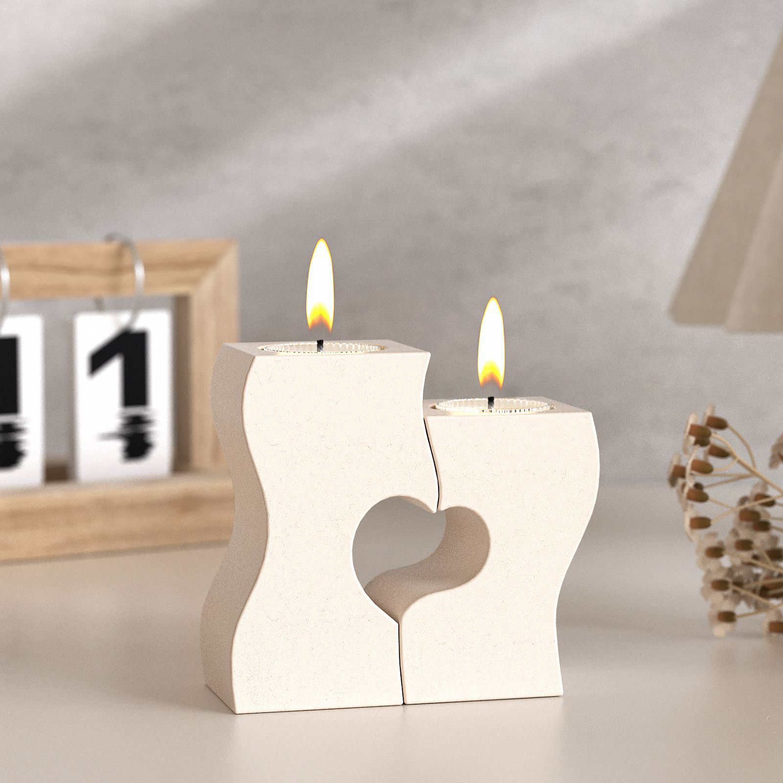 S Heart Candlestick Silicone M - Candle Supplies Wholesale review and price