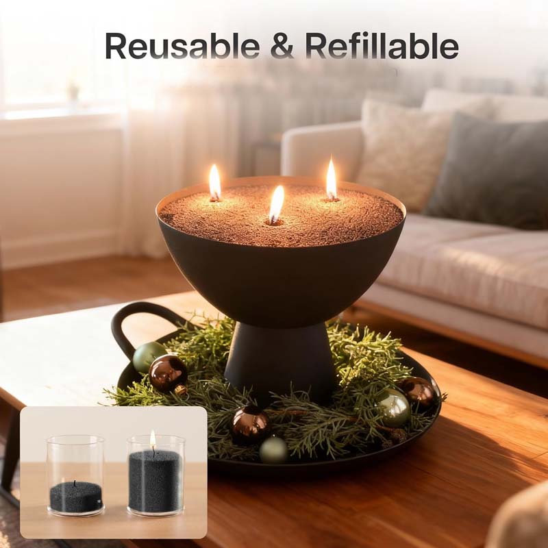 Black Candle Sand with Wick, 2 - Candle Supplies Wholesale review and price